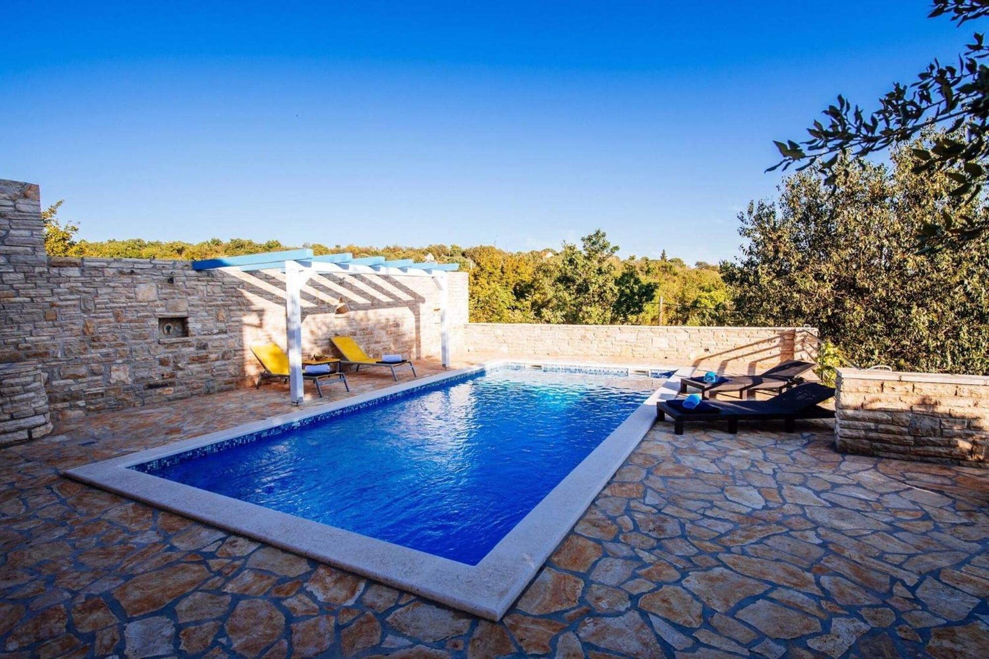 My Dalmatia - Holiday Home Korlat With Private Pool Benkovac Ngoại thất bức ảnh