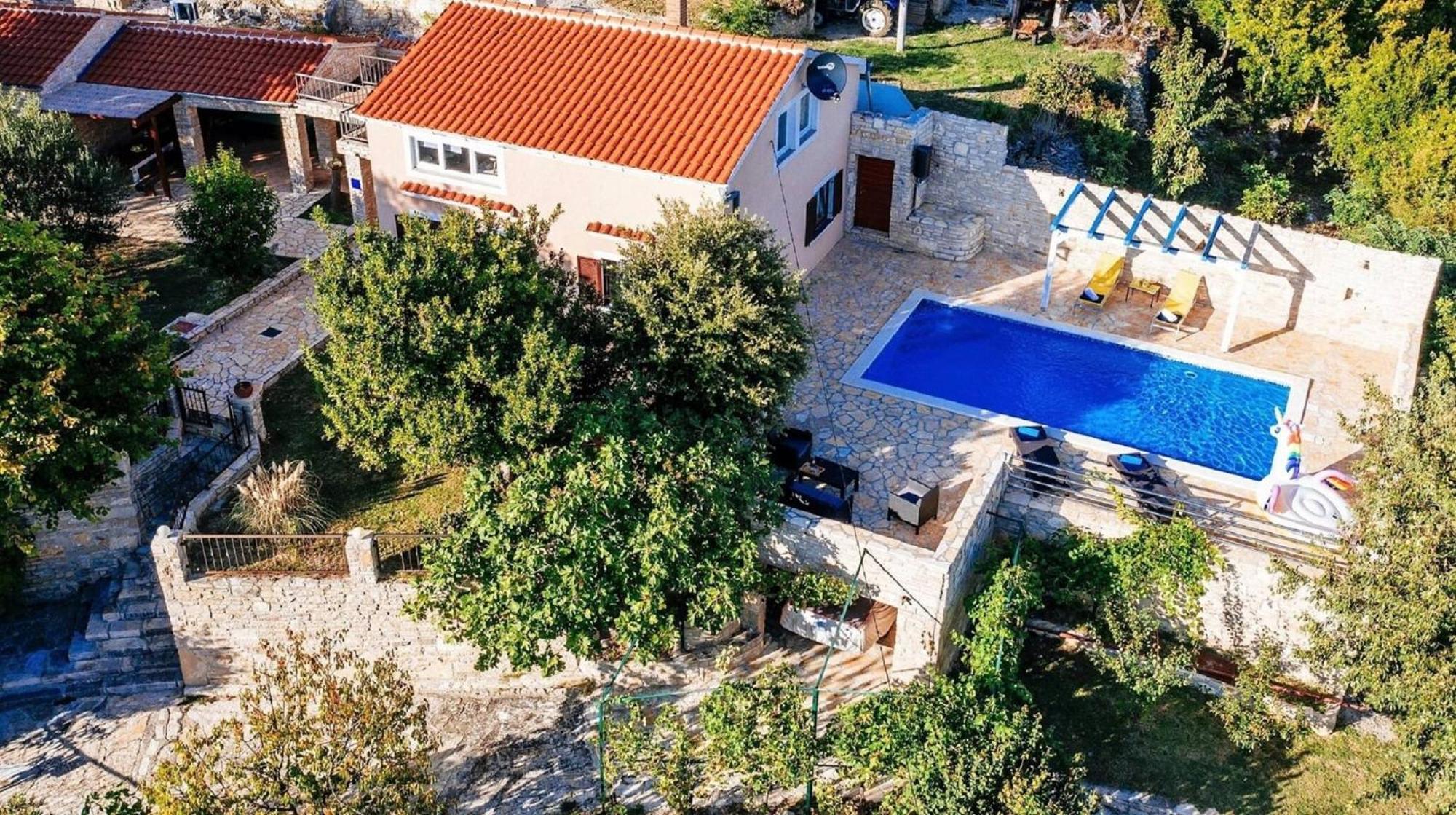 My Dalmatia - Holiday Home Korlat With Private Pool Benkovac Ngoại thất bức ảnh