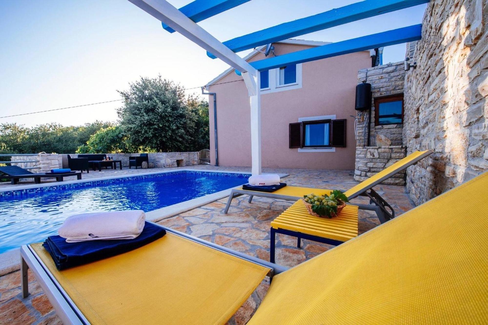 My Dalmatia - Holiday Home Korlat With Private Pool Benkovac Ngoại thất bức ảnh