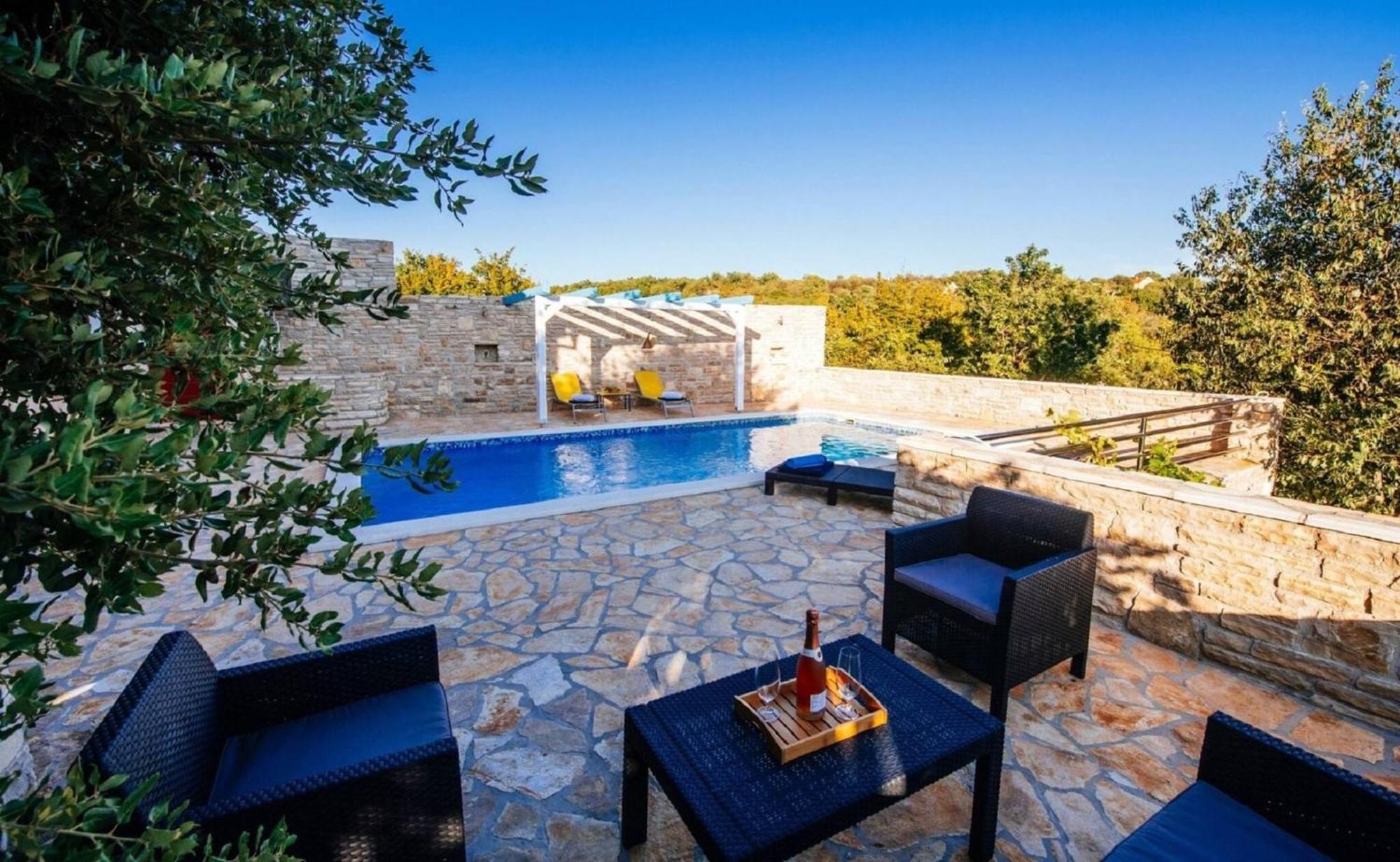 My Dalmatia - Holiday Home Korlat With Private Pool Benkovac Ngoại thất bức ảnh