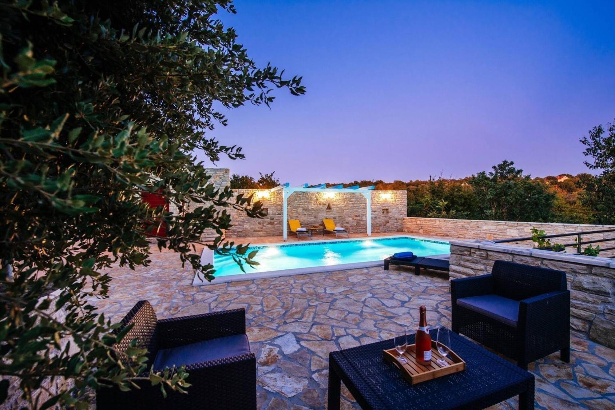My Dalmatia - Holiday Home Korlat With Private Pool Benkovac Ngoại thất bức ảnh