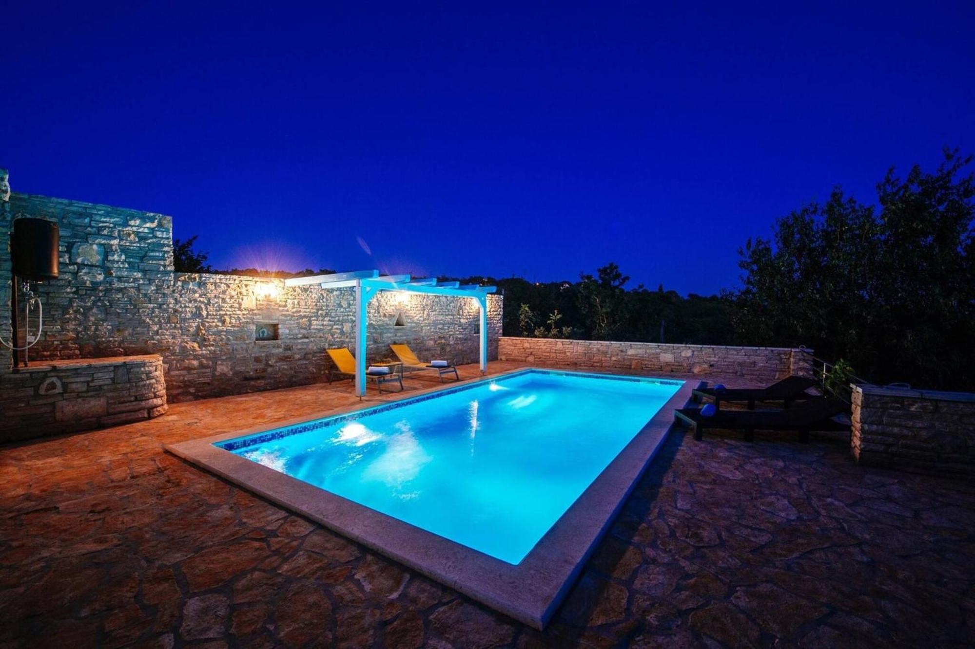 My Dalmatia - Holiday Home Korlat With Private Pool Benkovac Ngoại thất bức ảnh