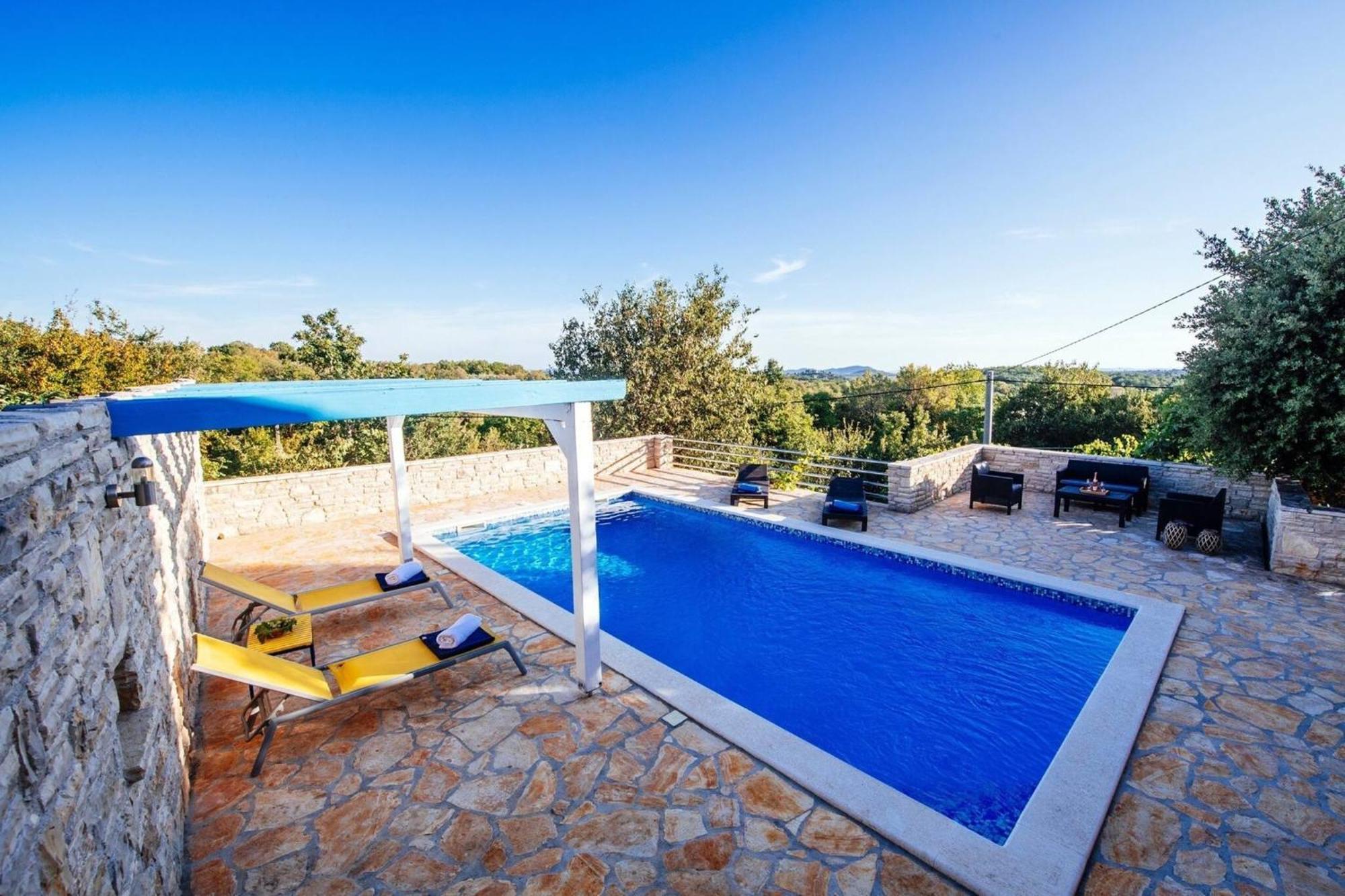 My Dalmatia - Holiday Home Korlat With Private Pool Benkovac Ngoại thất bức ảnh