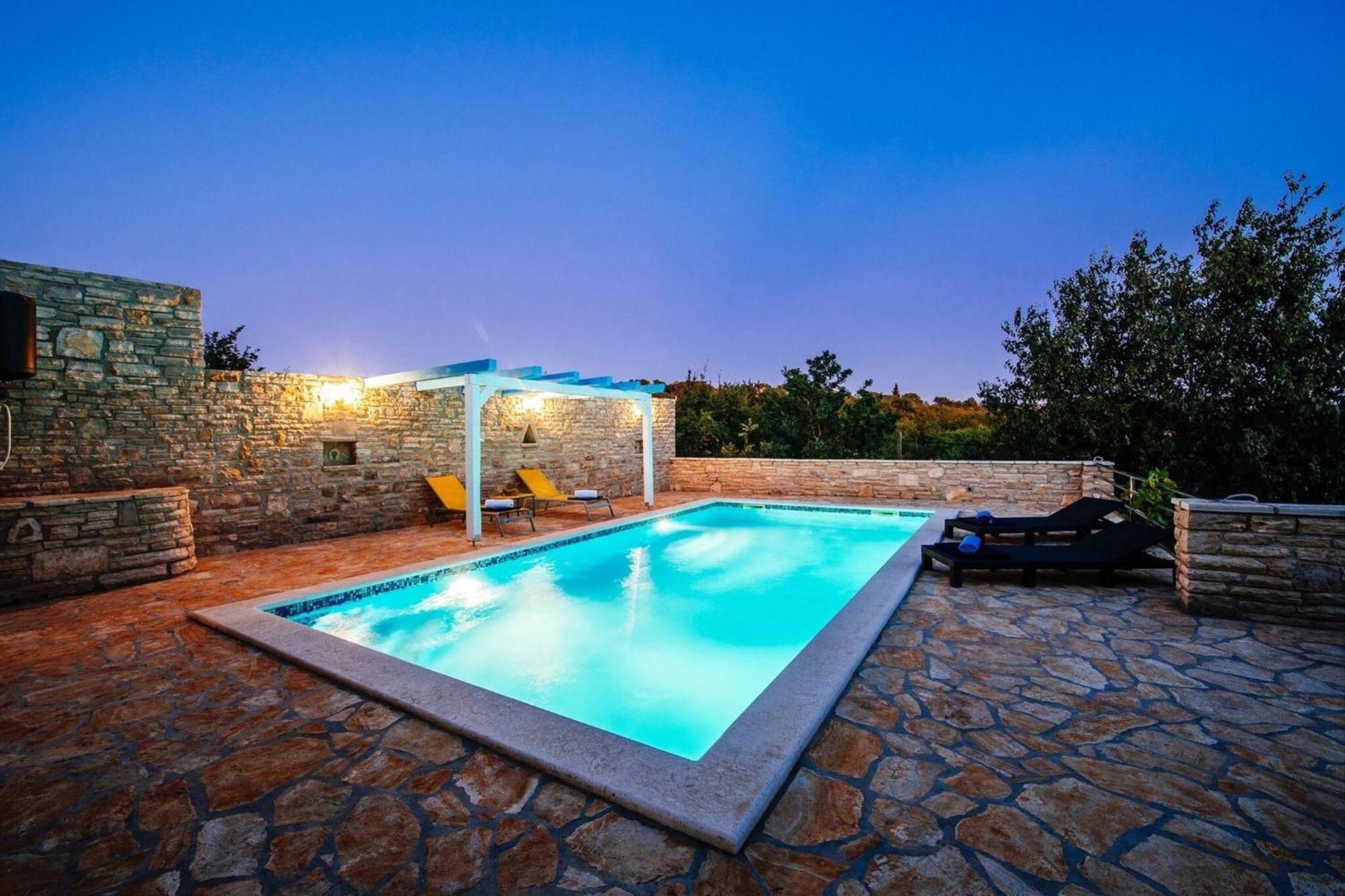 My Dalmatia - Holiday Home Korlat With Private Pool Benkovac Ngoại thất bức ảnh